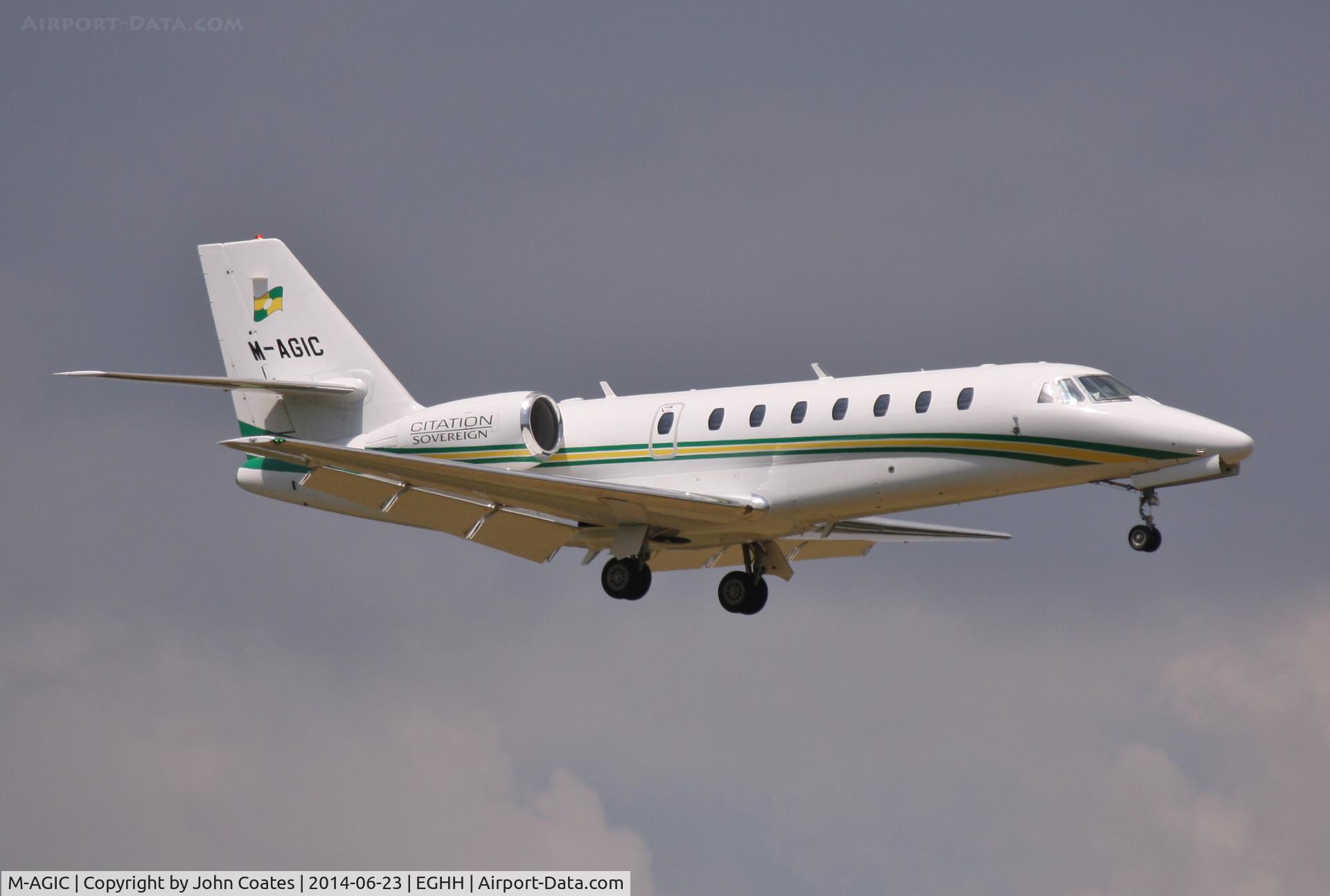 M-AGIC, 2007 Cessna 680 Citation Sovereign C/N 680-0138, Arriving 08