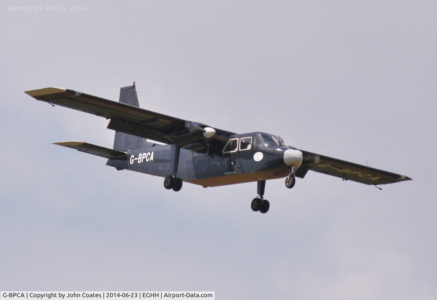 G-BPCA, 1986 Pilatus Britten-Norman BN-2B-26 Islander C/N 2198, Approach 08