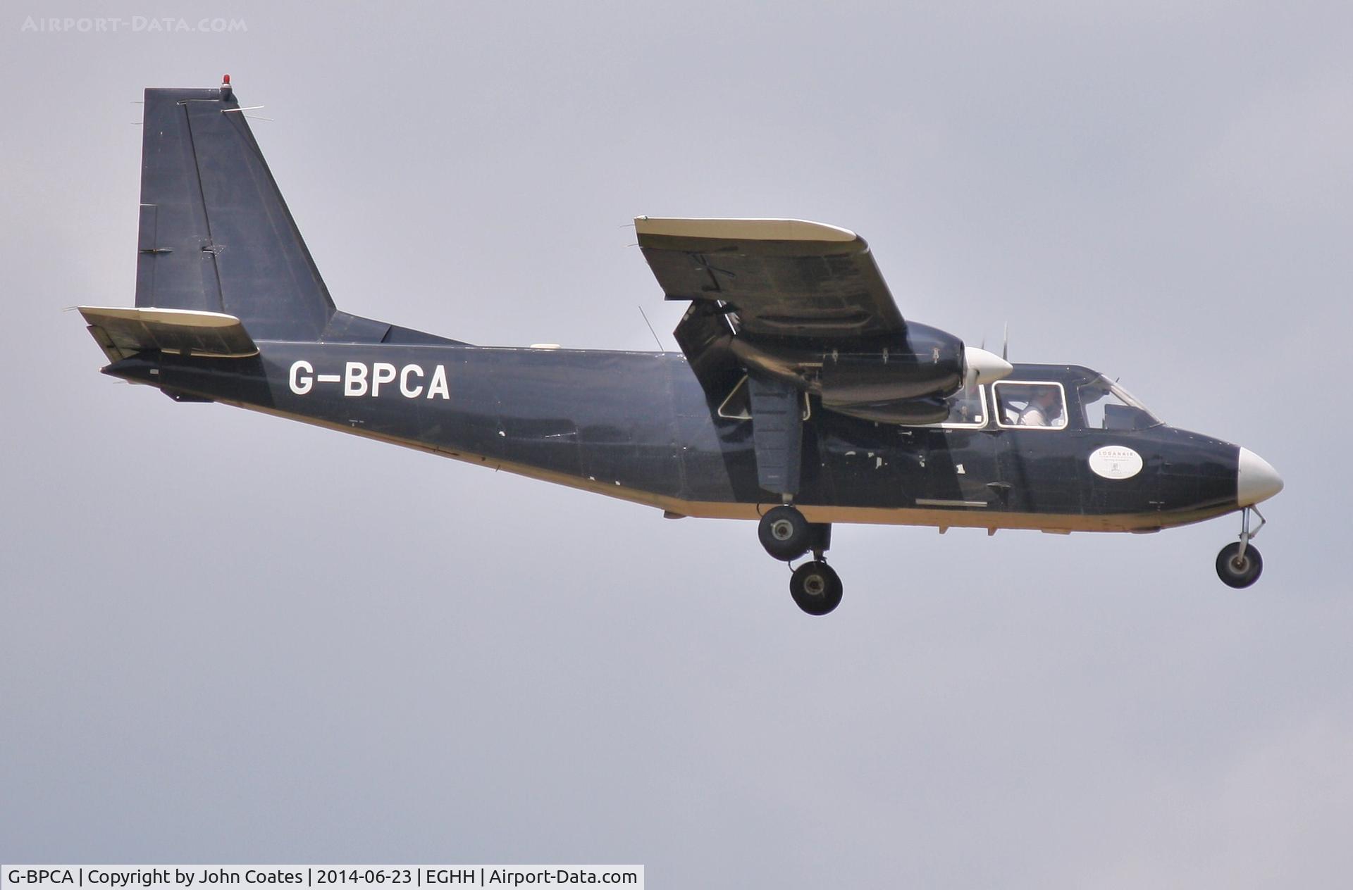 G-BPCA, 1986 Pilatus Britten-Norman BN-2B-26 Islander C/N 2198, Arriving for repaint