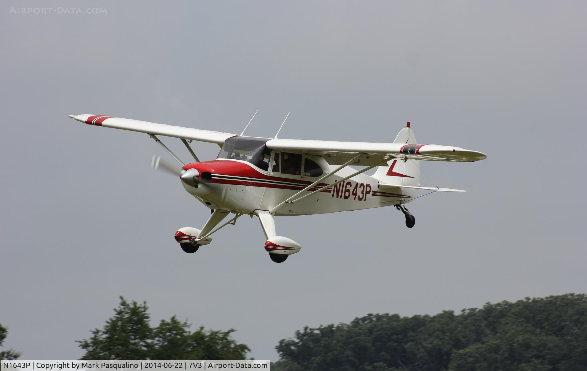 N1643P, 1954 Piper PA-22-150 C/N 22-2459, Piper PA-22-150