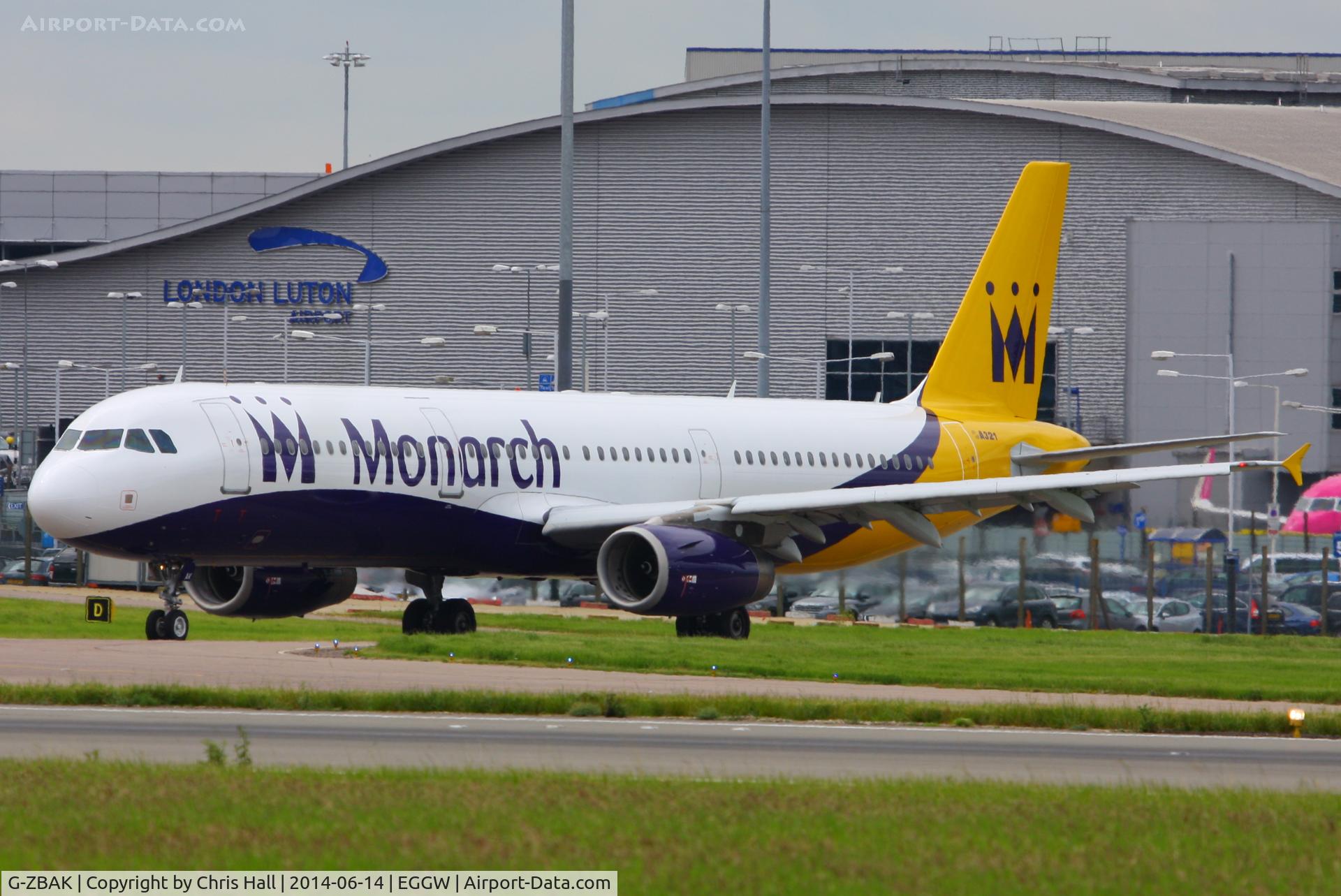 G-ZBAK, 2008 Airbus A321-231 C/N 3458, Monarch