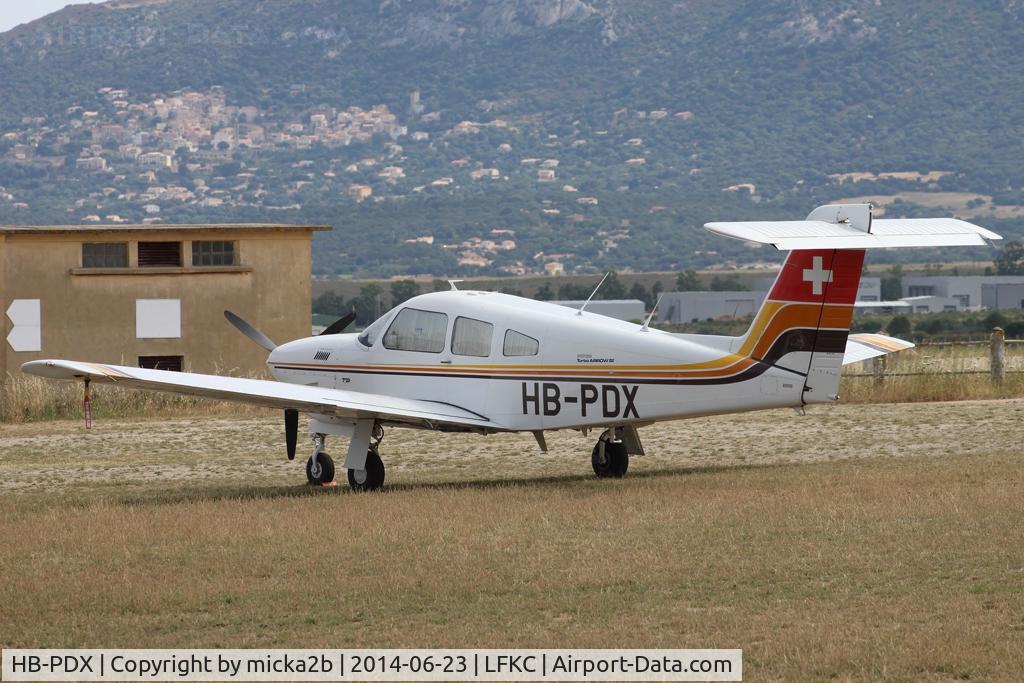 HB-PDX, 1979 Piper PA-28RT-201T Turbo Arrow IV C/N 28R-7931183, Parked