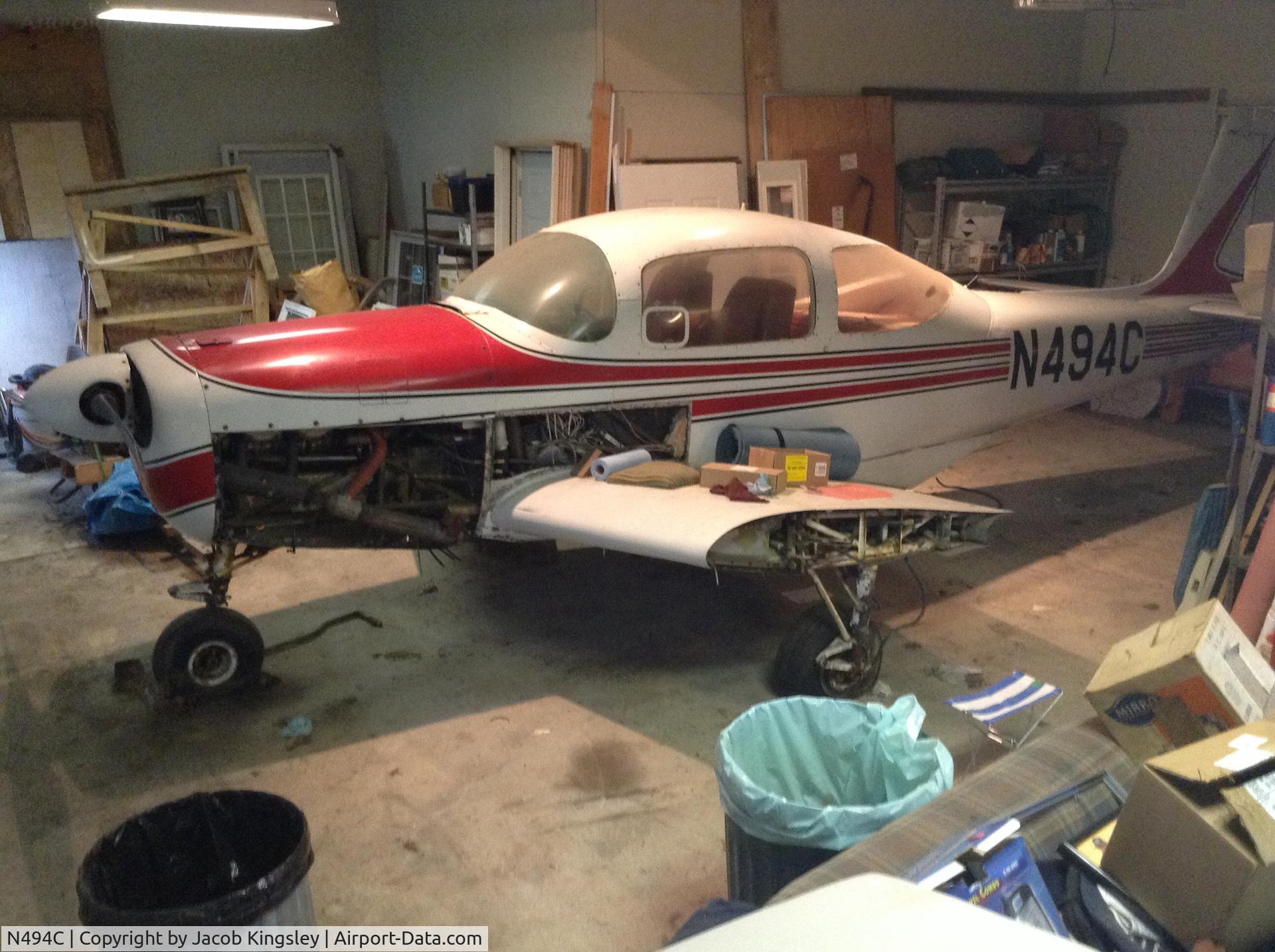 N494C, 1960 Meyers 200A C/N 258, N494C has been sitting in this hangar since 1985.