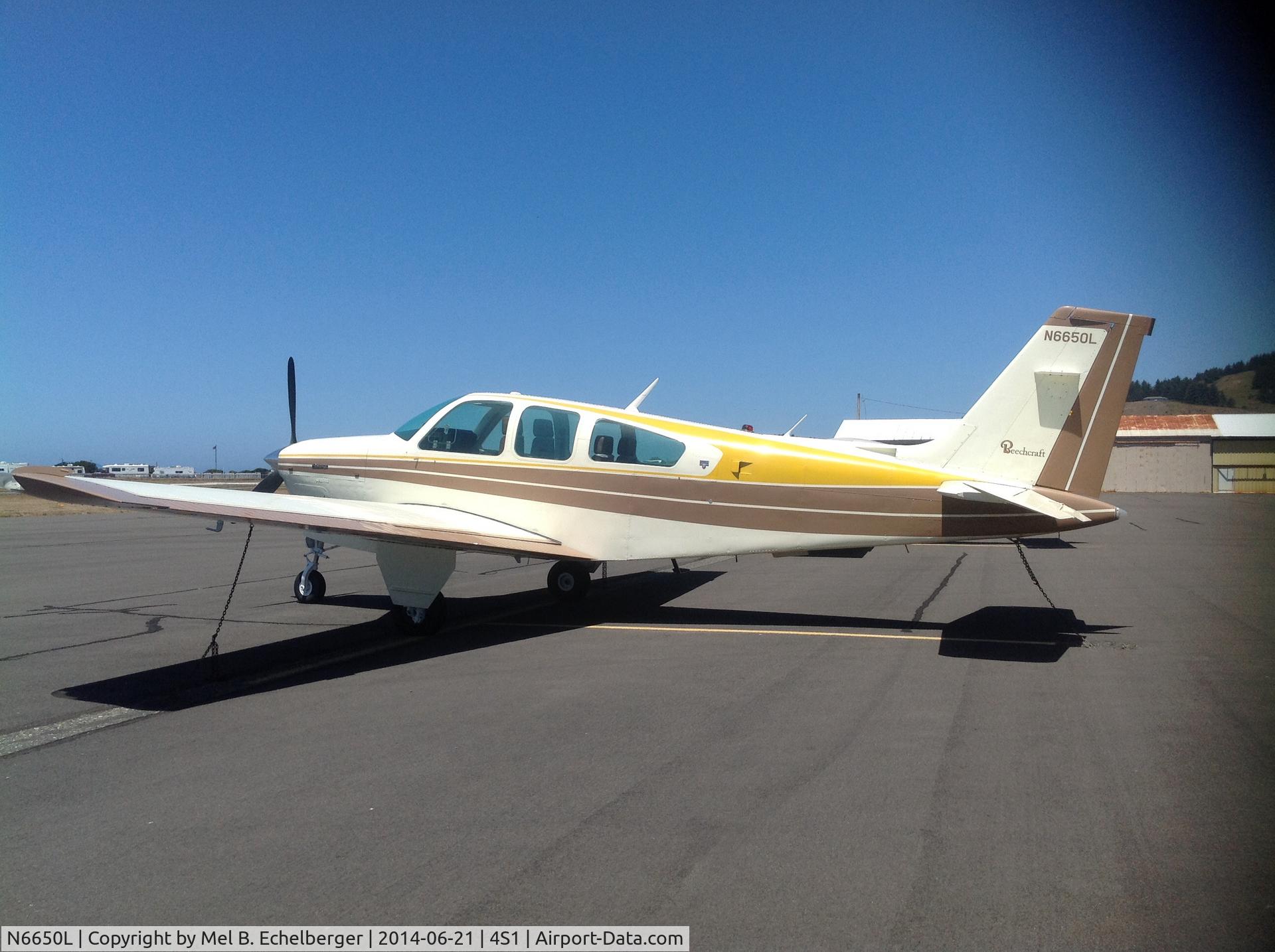 N6650L, 1979 Beech F33A Bonanza C/N CE-866, A sunny, albeit another windy day on the coast