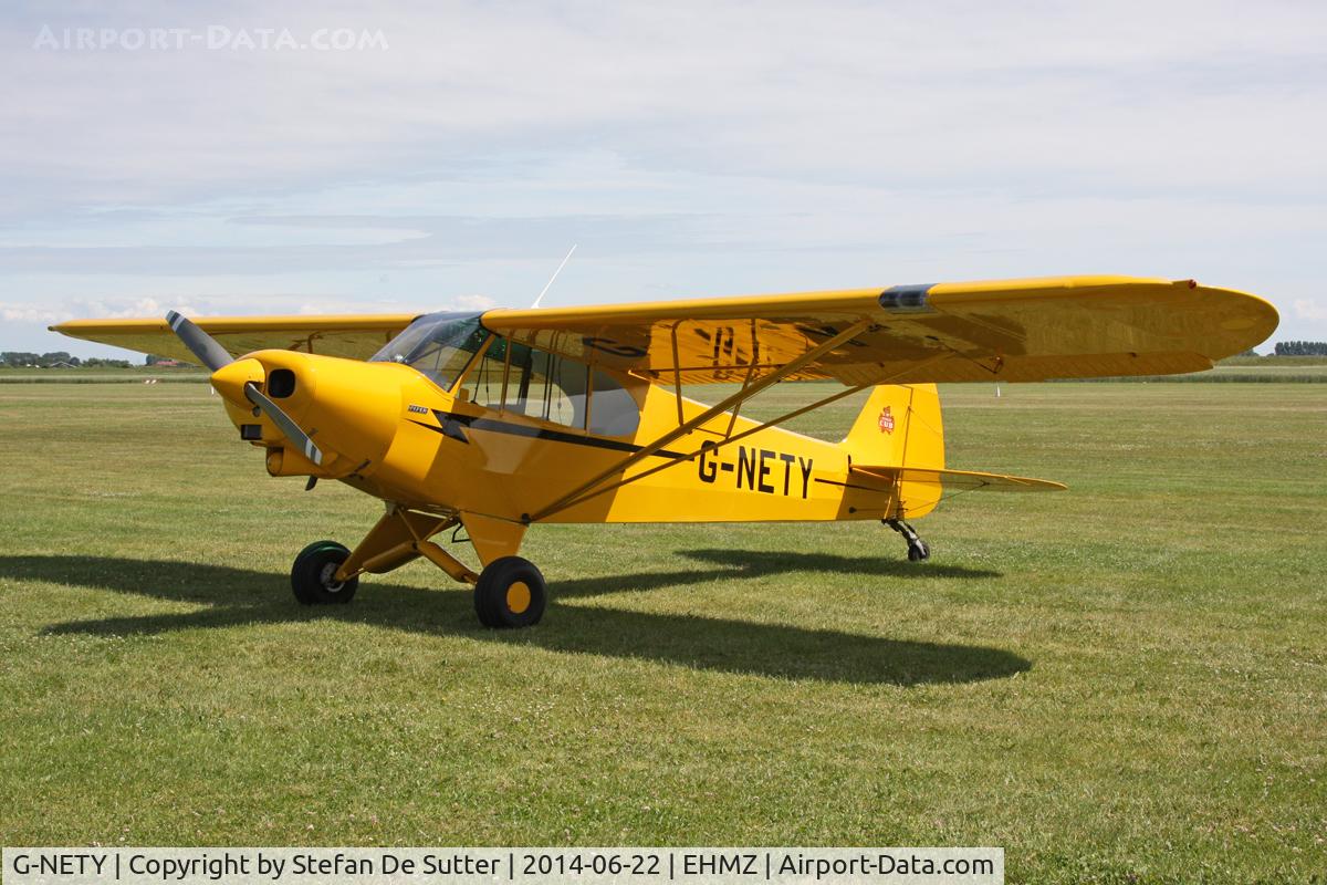 G-NETY, 1994 Piper PA-18-150 Super Cub C/N 1809108, On a visit to Midden-Zeeland.