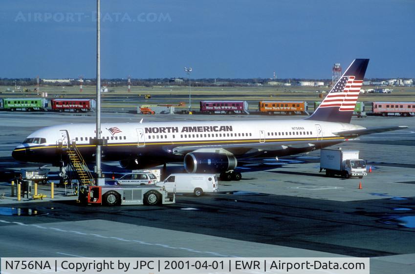 N756NA, 2001 Boeing 757-28A C/N 32448, New (in 2001) now changed hands....