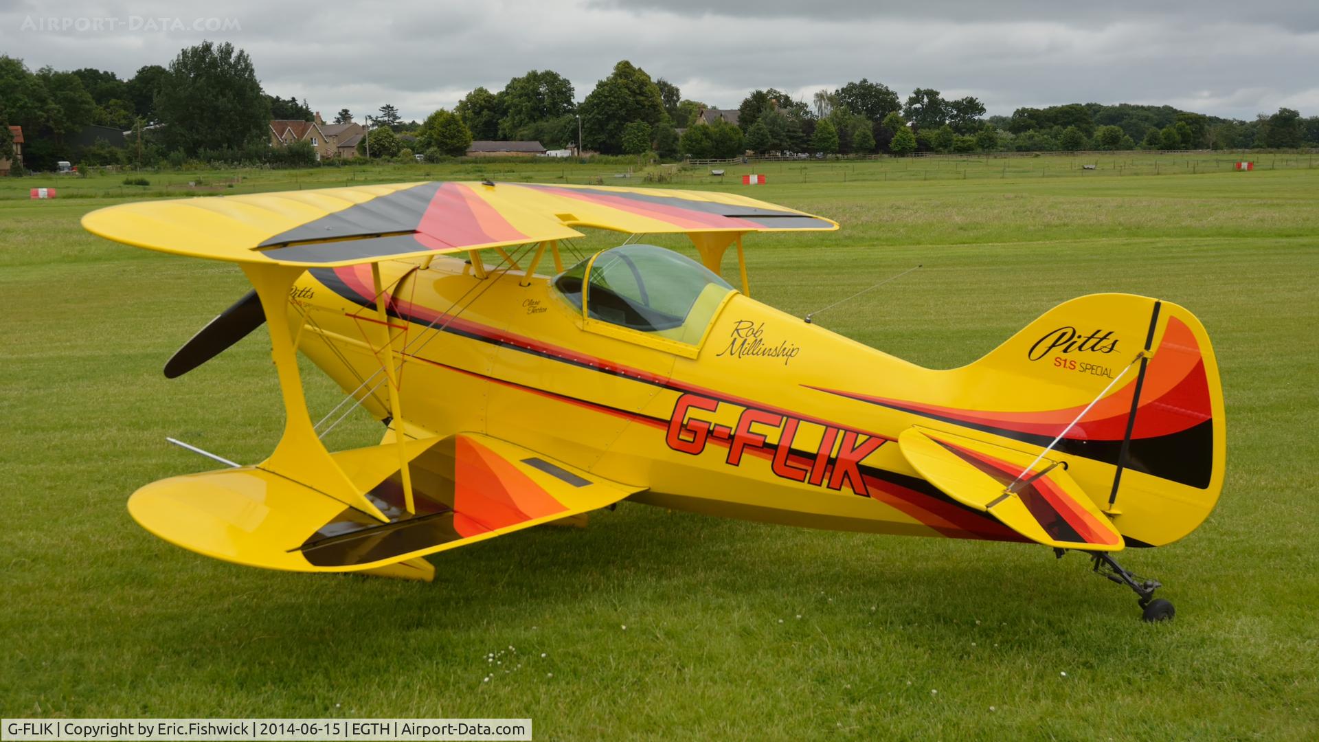 G-FLIK, 1984 Pitts S-1S Special C/N PFA 009-10513, 2. G-FLIK at The Shuttleworth Collection Airshow - featuring LAA 'party in the park'