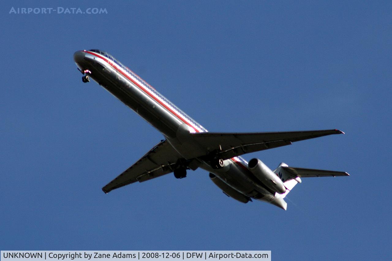 UNKNOWN, McDonnell Douglas MD-80 (DC-9) C/N Unknown, American Airlines MD-80 on approach to DFW