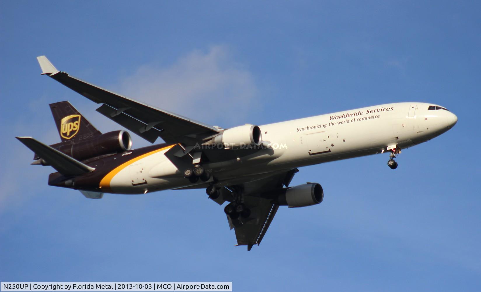 N250UP, 1995 McDonnell Douglas MD-11F C/N 48745, UPS MD-11F