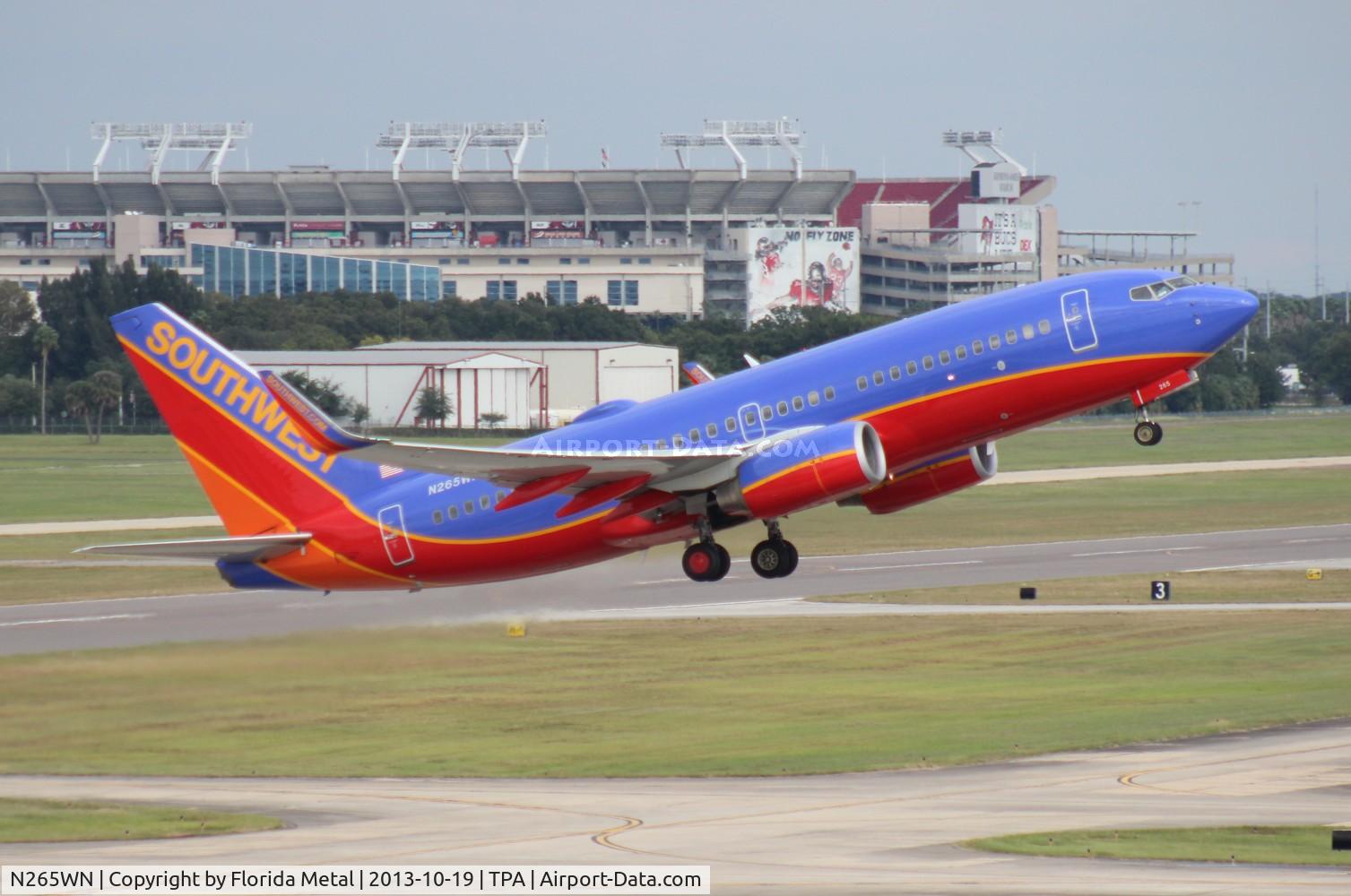 N265WN, 2007 Boeing 737-7H4 C/N 32522, Southwest 737-700