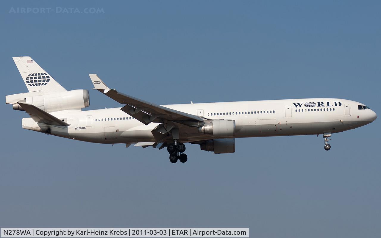N278WA, 1996 McDonnell Douglas MD-11 C/N 48746, Final RWY 08