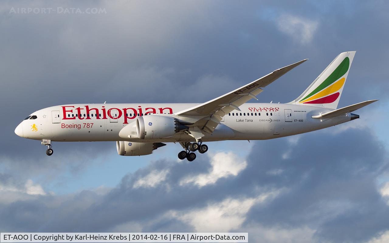 ET-AOO, 2012 Boeing 787-8 Dreamliner C/N 34743, Ethiopian