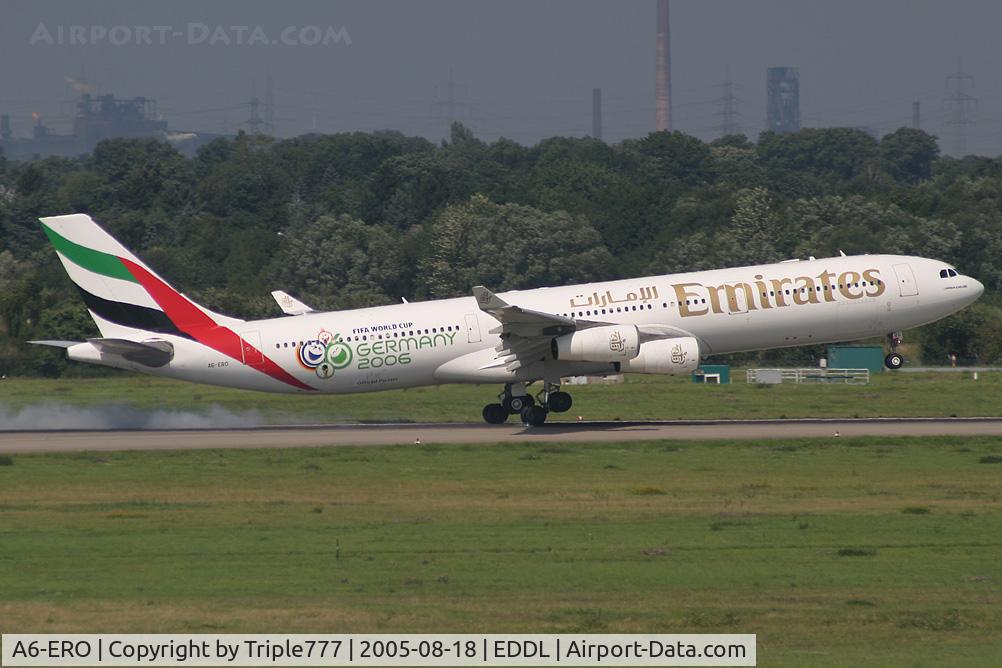 A6-ERO, 1997 Airbus A340-313 C/N 163, Airbus 340 Emirates