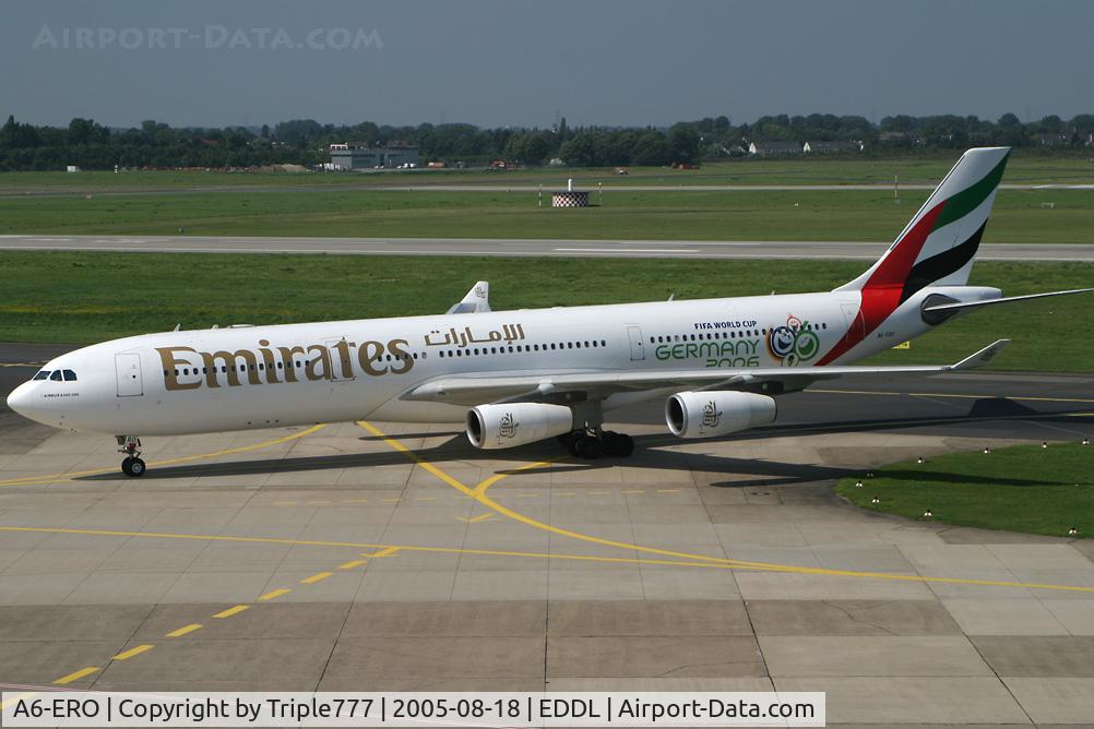 A6-ERO, 1997 Airbus A340-313 C/N 163, Airbus 340 Emirates