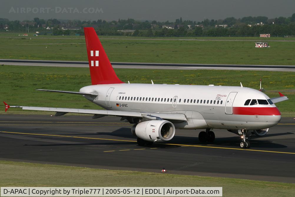D-APAC, 2002 Airbus A319-133LR C/N 1727, Airbus 319 Privatair