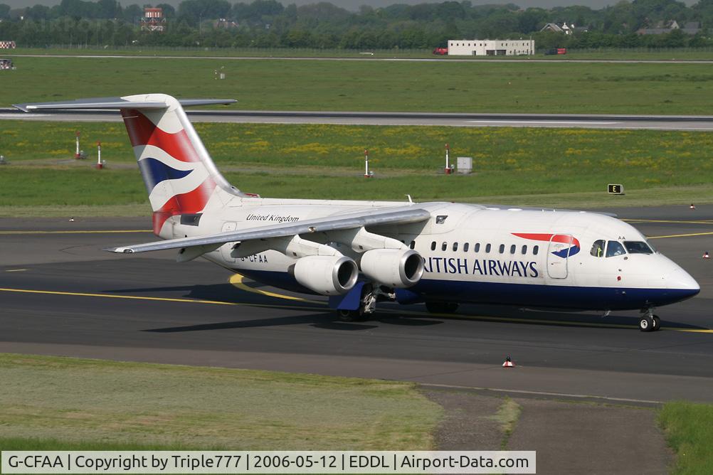 G-CFAA, 2000 British Aerospace Avro 146-RJ100 C/N E3373, BAe146 British Airways