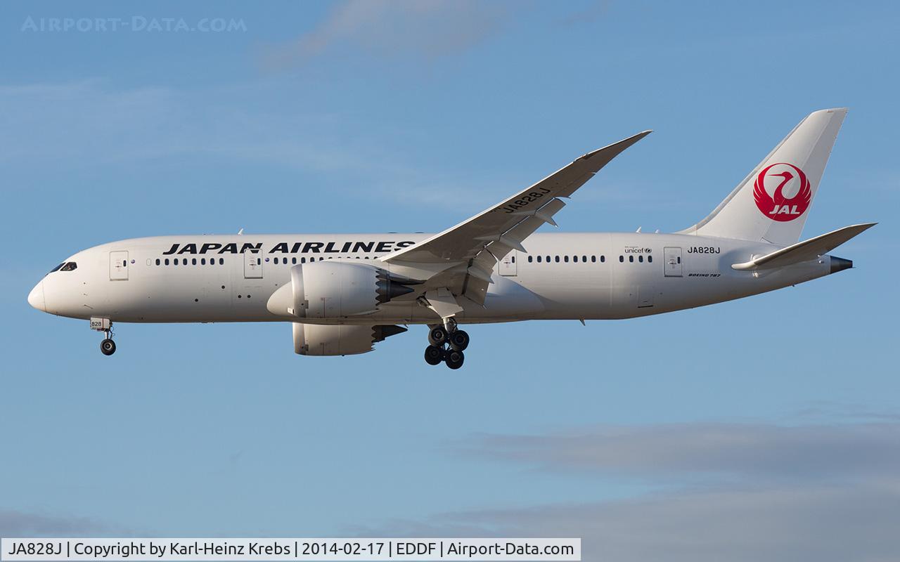 JA828J, 2012 Boeing 787-8 Dreamliner C/N 34838, Dreamliner