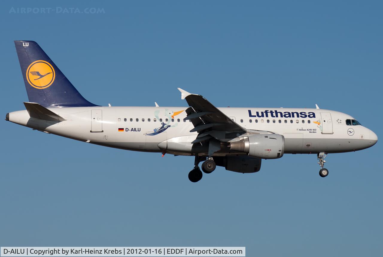 D-AILU, 1997 Airbus A319-114 C/N 744, Lufthansa