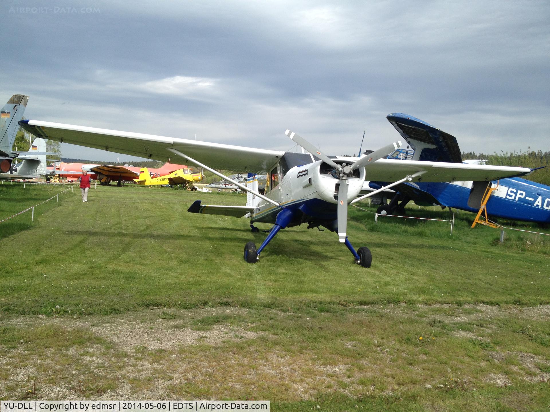 YU-DLL, 1970 Utva UTVA-66 C/N 51102, VS Schwenningen Airport, summer home base at Luftfahrtsmuseum EDTS, in winter LYSP Hangar