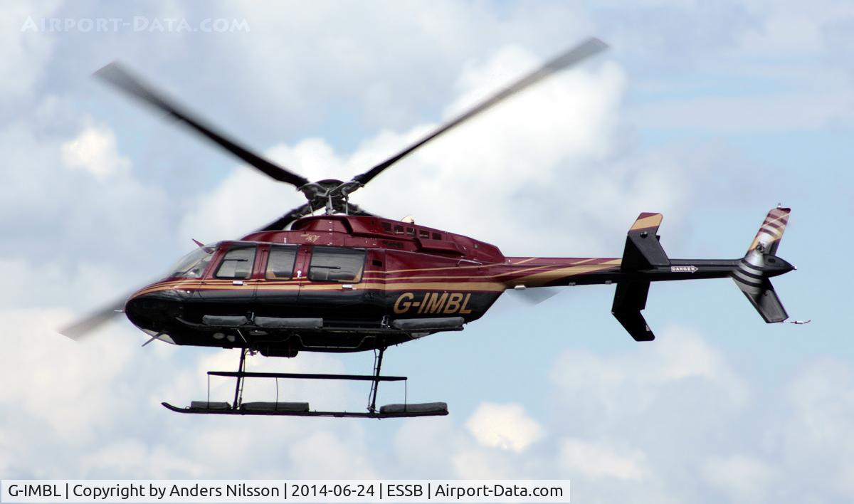 G-IMBL, 2009 Bell 407 C/N 53943, Departing runway 30.