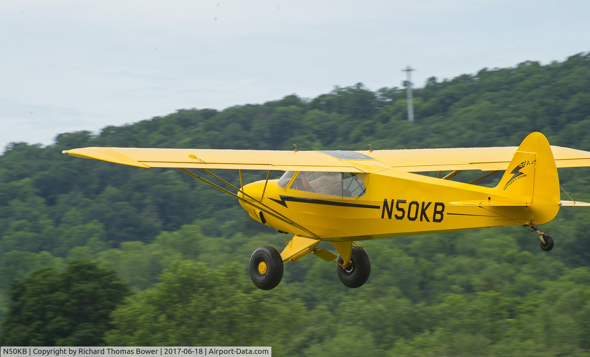 N50KB, 2007 Cub Crafters CC11-100 Sport Cub C/N CC11-00021, N50KB as seen at the 2014 Sentimental Journey Fly-In at Lock Haven, PA.