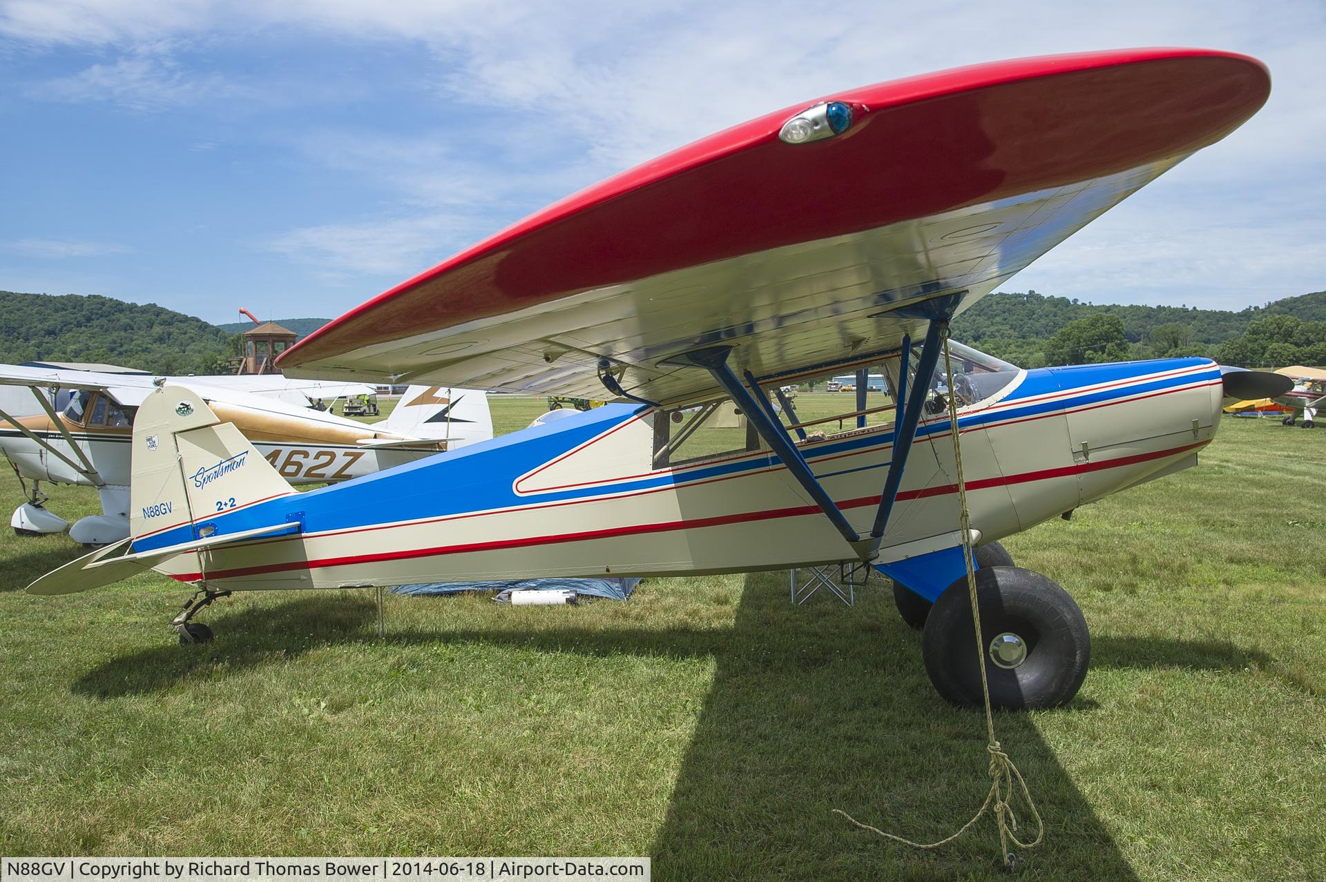 N88GV, 1988 Wag-Aero Sportsman 2+2 C/N 413, N88GV as seen at the 2014 Sentimental Journey Fly-In at Lock Haven, PA.