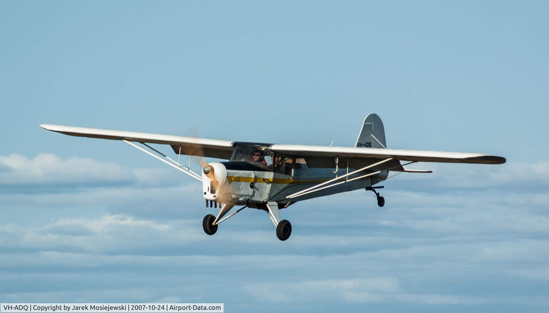 VH-ADQ, 1951 Auster J-1B Aiglet C/N 2701, Taken at Bacchus Marsh, Victoria, Australia
