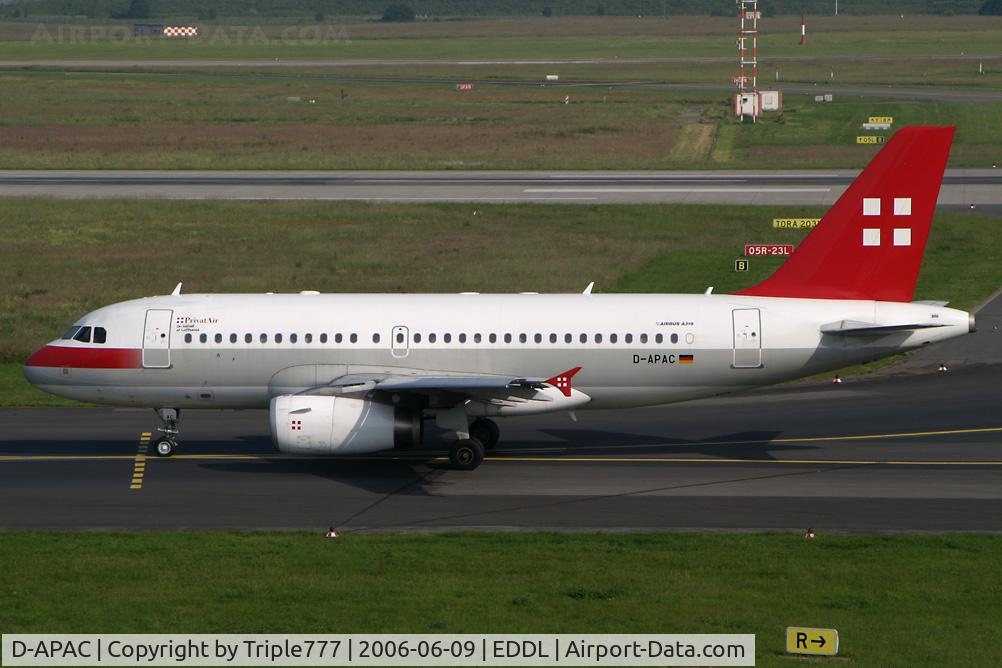 D-APAC, 2002 Airbus A319-133LR C/N 1727, Airbus 319 Privatair