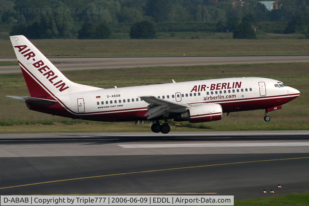 D-ABAB, 2001 Boeing 737-76Q C/N 30277, Boeing 737-700 Air Berlin