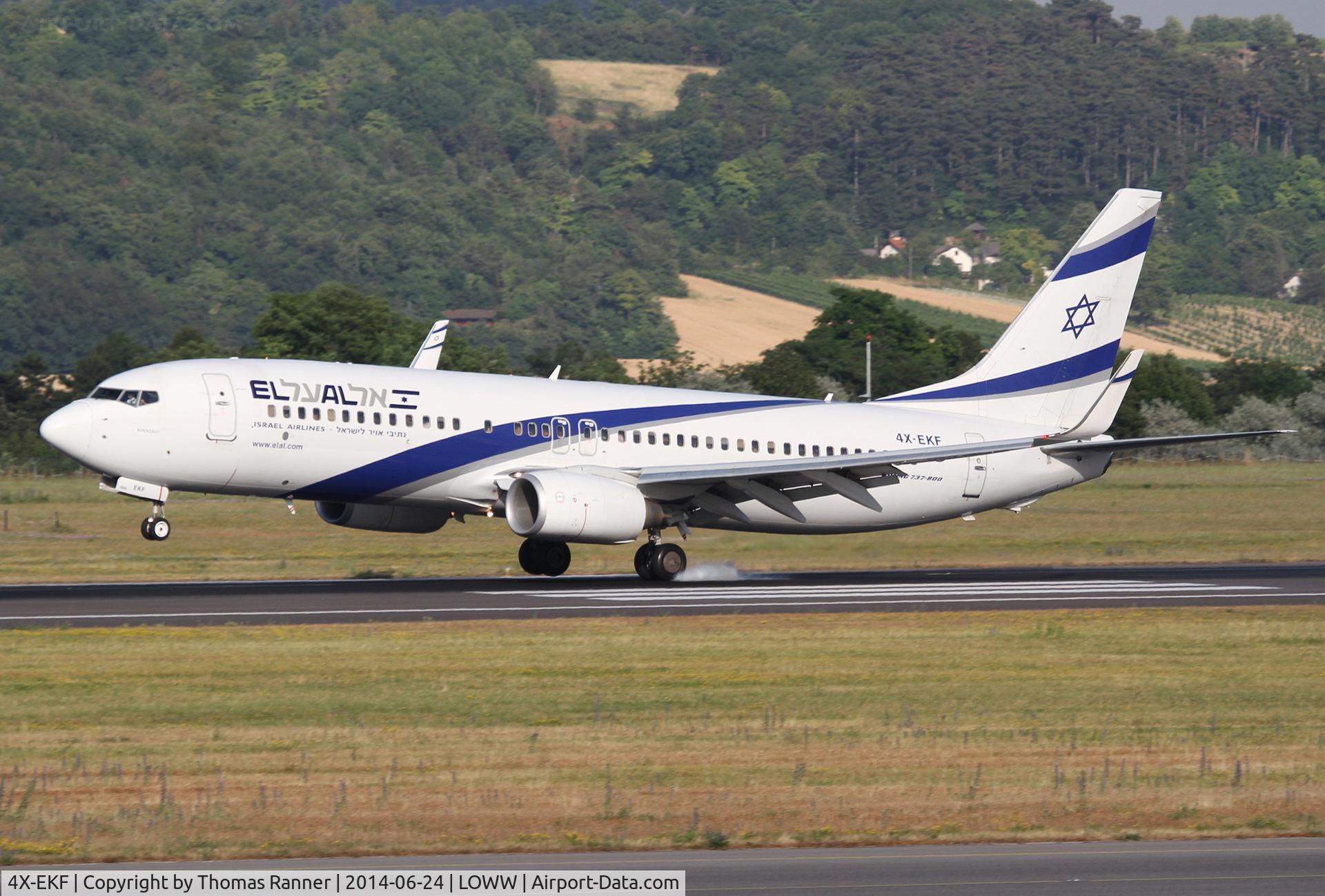 4X-EKF, 2008 Boeing 737-8HX C/N 29638, El Al B737