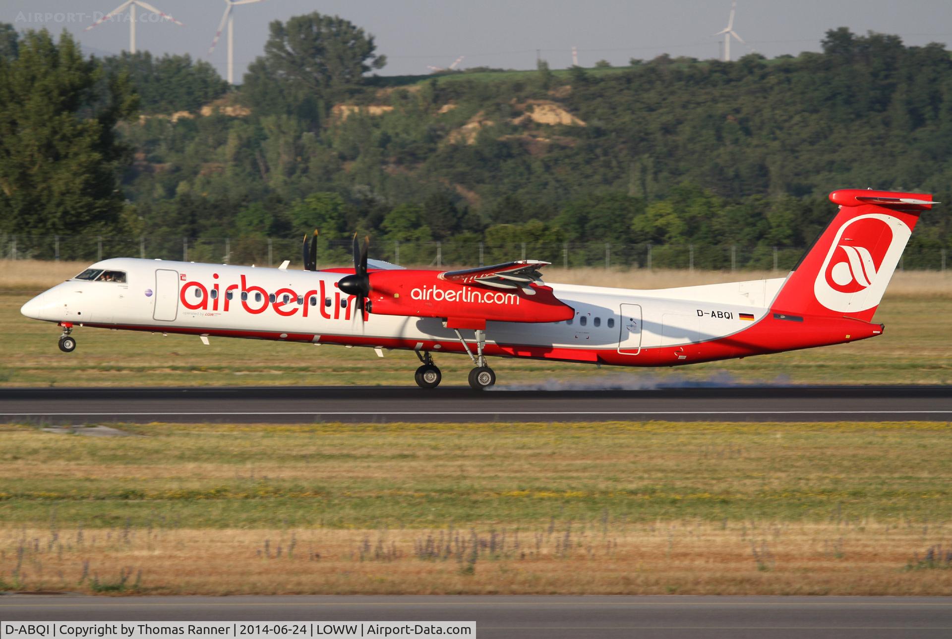 D-ABQI, 2009 De Havilland Canada DHC-8-402Q Dash 8 C/N 4264, Air Berlin DHC8