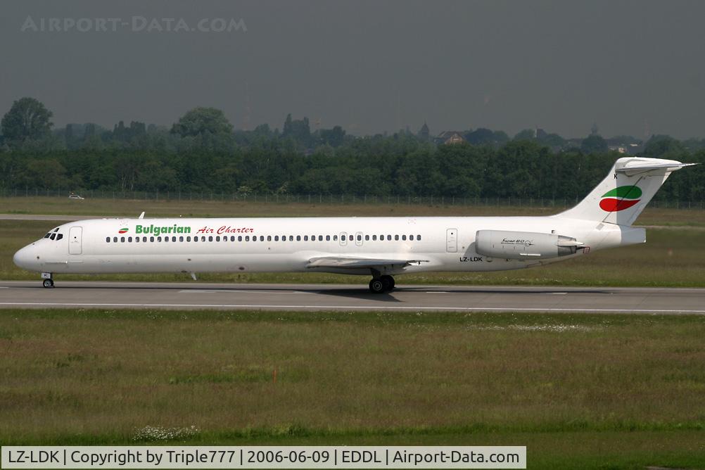 LZ-LDK, 1987 McDonnell Douglas MD-82 (DC-9-82) C/N 49432/1378, MD82 Bulgarian Air Charter