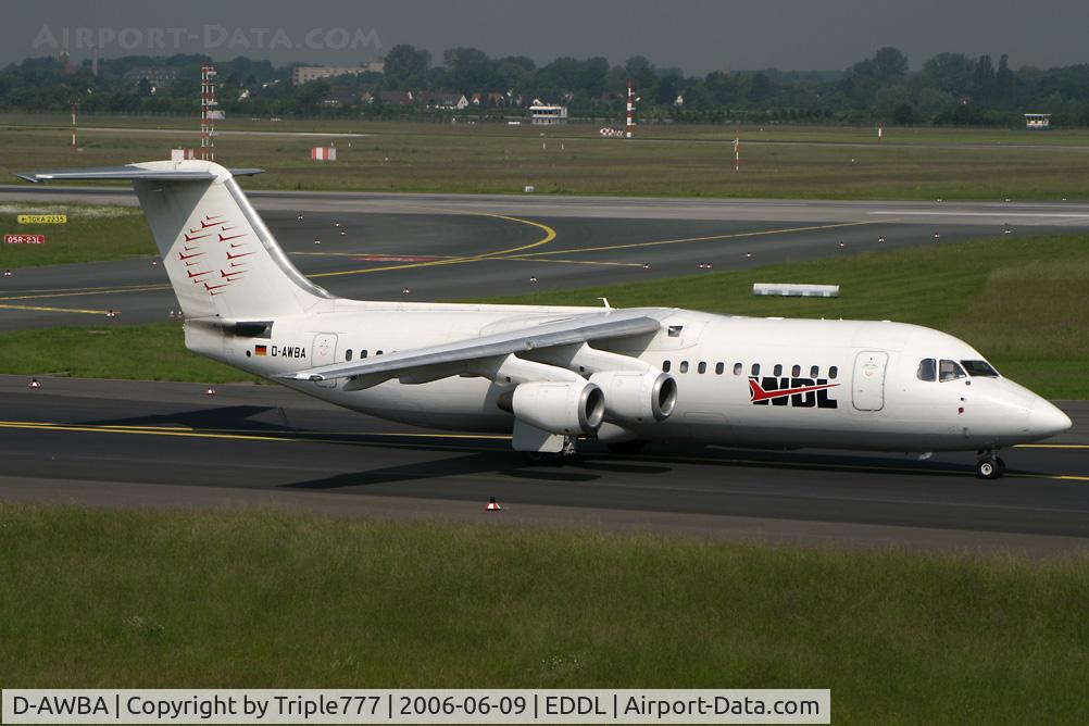 D-AWBA, 1989 British Aerospace BAe.146-300 C/N E3134, BAe146 WDL