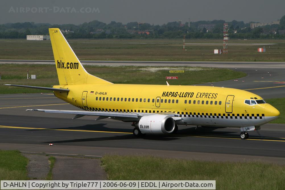 D-AHLN, 1991 Boeing 737-5K5 C/N 25062, Boeing 737-500 Hapag Lloyd Express