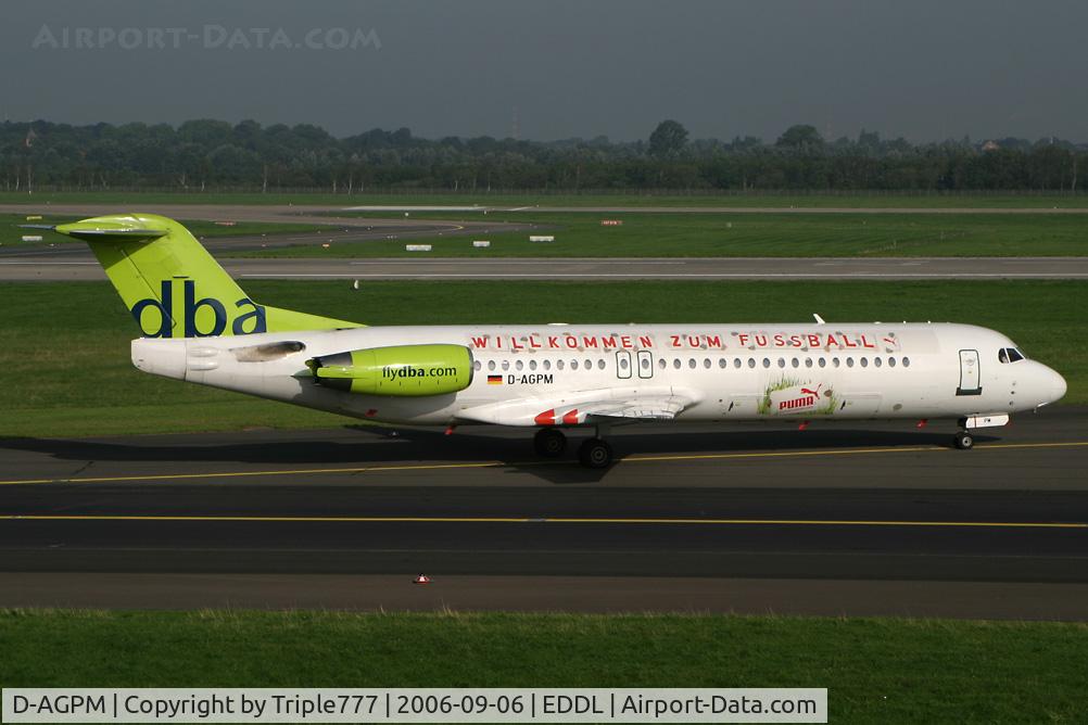 D-AGPM, 1991 Fokker 100 (F-28-0100) C/N 11331, Fokker 100 DBA