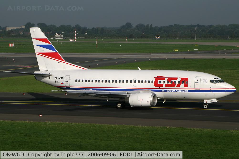 OK-WGD, 1991 Boeing 737-59D C/N 25065, Boeing 737-500 CSA Czech Airlines