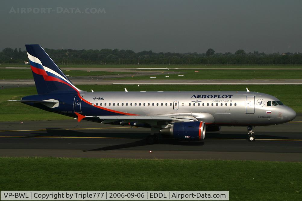 VP-BWL, 2004 Airbus A319-111 C/N 2243, Airbus 319 Aeroflot