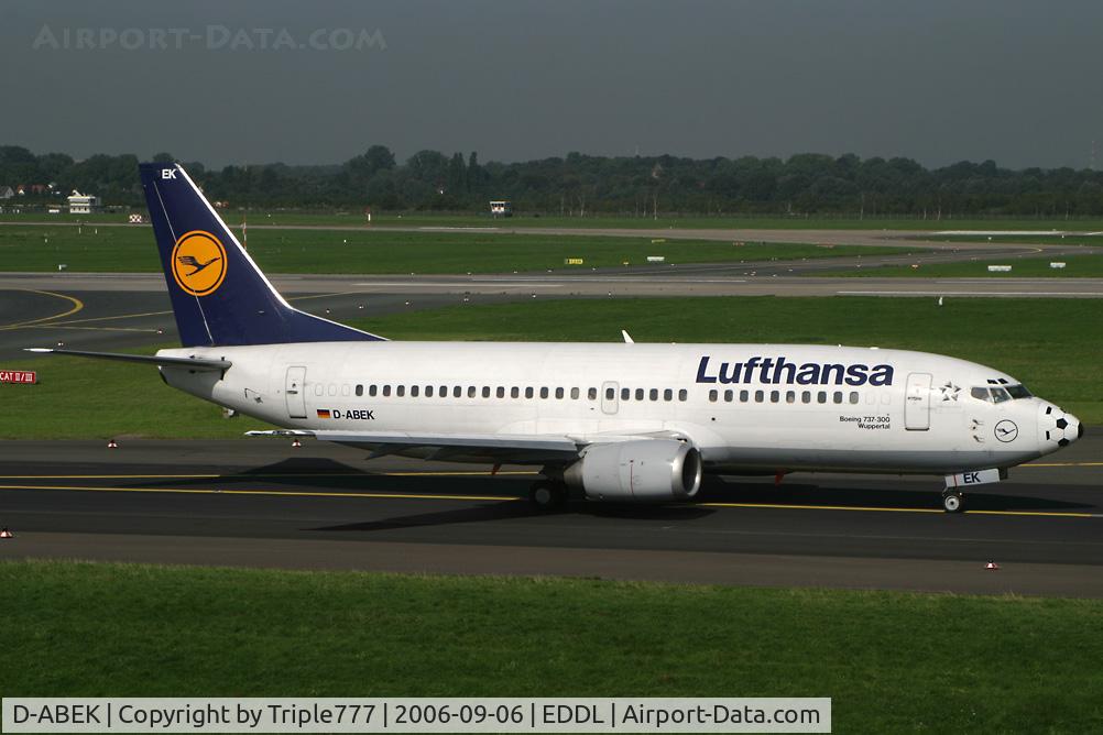 D-ABEK, 1991 Boeing 737-330 C/N 25414, Boeing 737-300 Lufthansa
