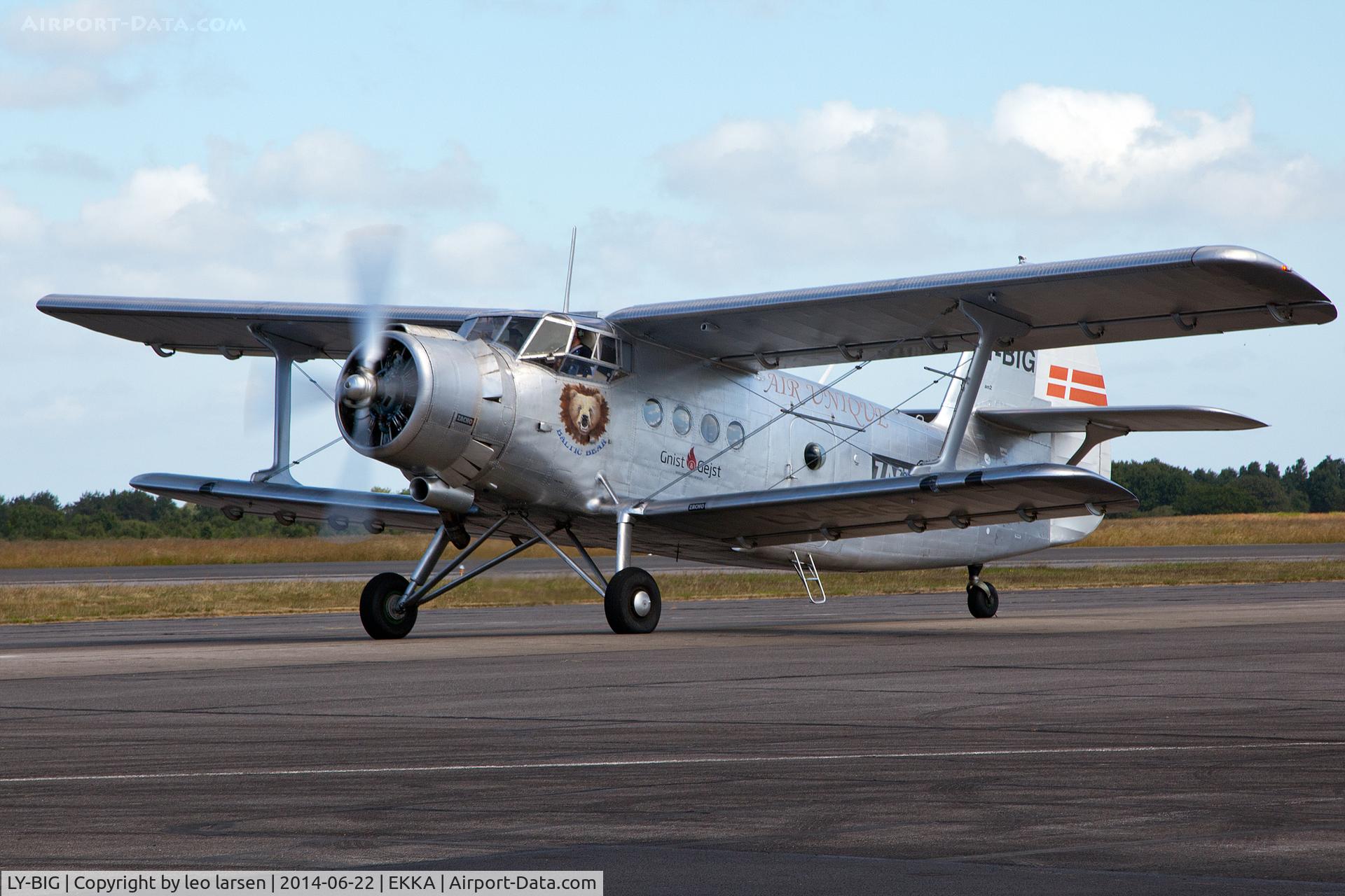 LY-BIG, 1989 Antonov An-2T C/N IG236-23, Karup Air Base 22.6.14