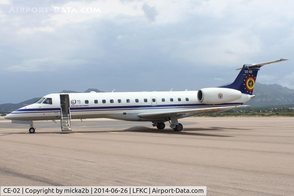 CE-02, 2001 Embraer ERJ-135LR (EMB-135LR) C/N 145480, Parked