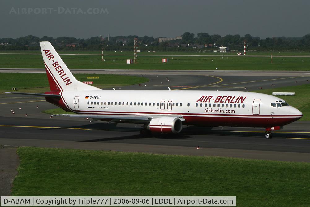 D-ABAM, 1997 Boeing 737-46J C/N 28867, Boeing 737-400 Air Berlin