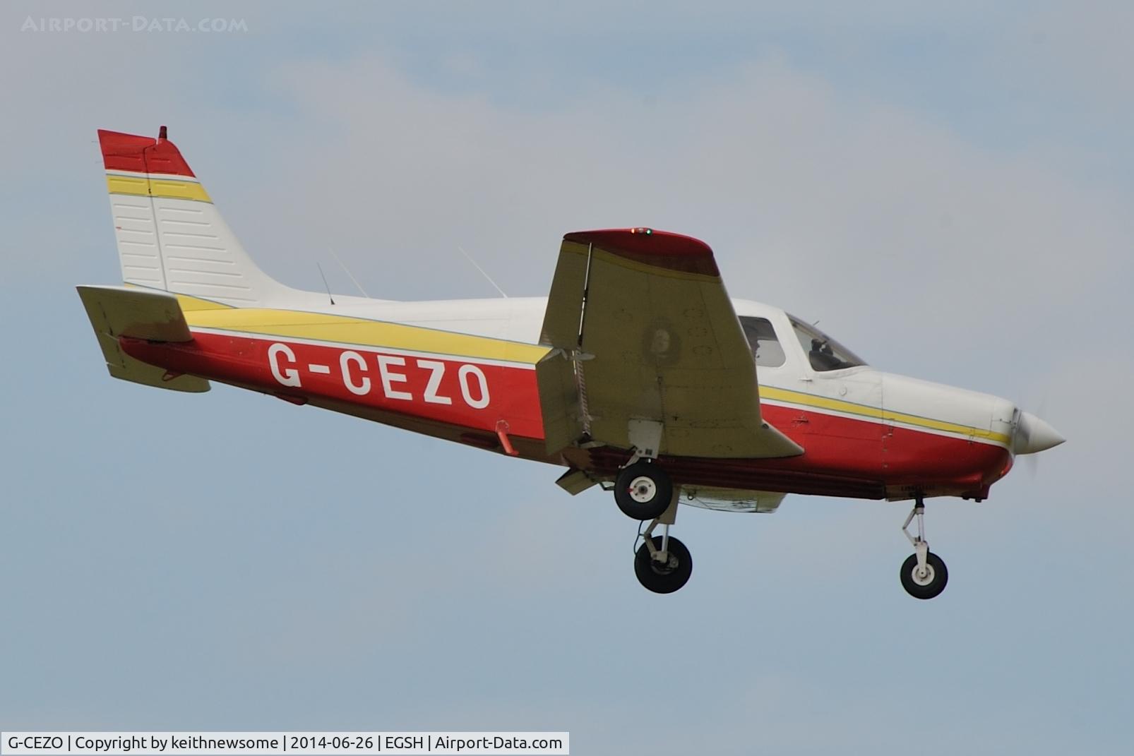 G-CEZO, 1989 Piper PA-28-161 Cadet C/N 28-41226, Nice Visitor.