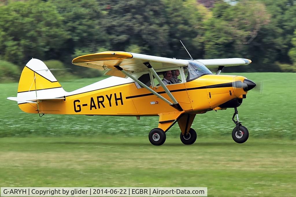 G-ARYH, 1959 Piper PA-22-160 Tri Pacer C/N 22-7039, Departing rwy 11