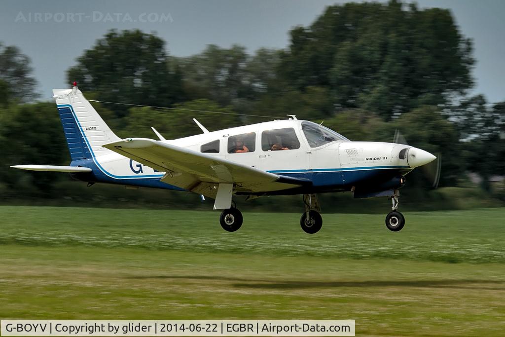 G-BOYV, 1977 Piper PA-28R-201T Turbo Cherokee Arrow III C/N 28R-7703014, Resident