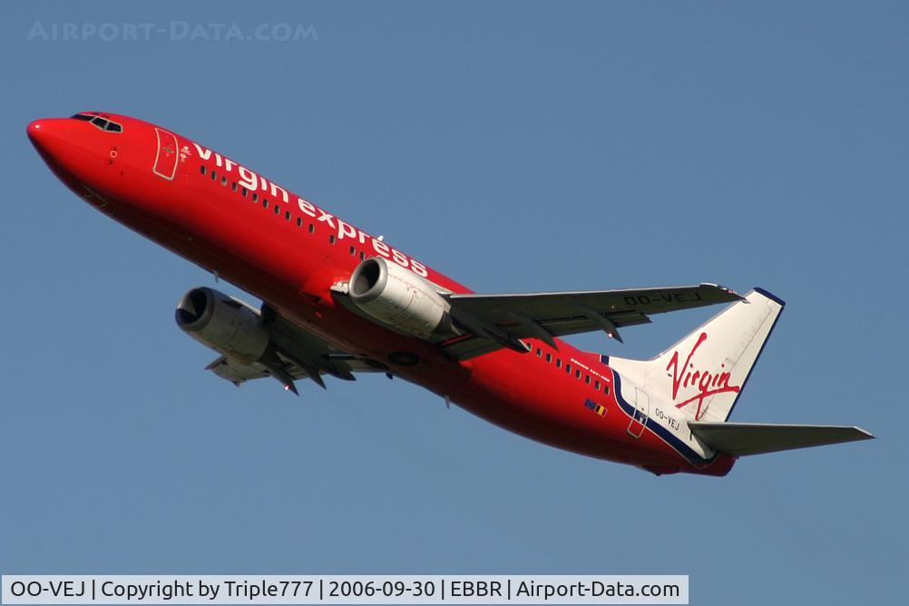 OO-VEJ, 1989 Boeing 737-405 C/N 24271, Boeing 737-400 Virgin Express