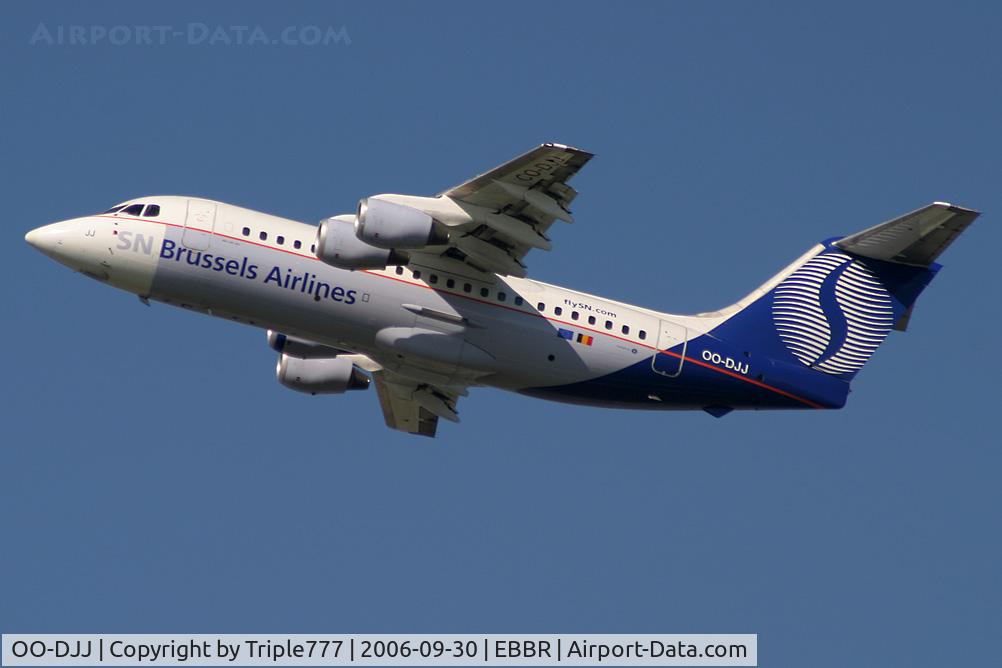OO-DJJ, 1991 British Aerospace BAe.146-200 C/N E2196, BAe146 SN Brussels Airlines