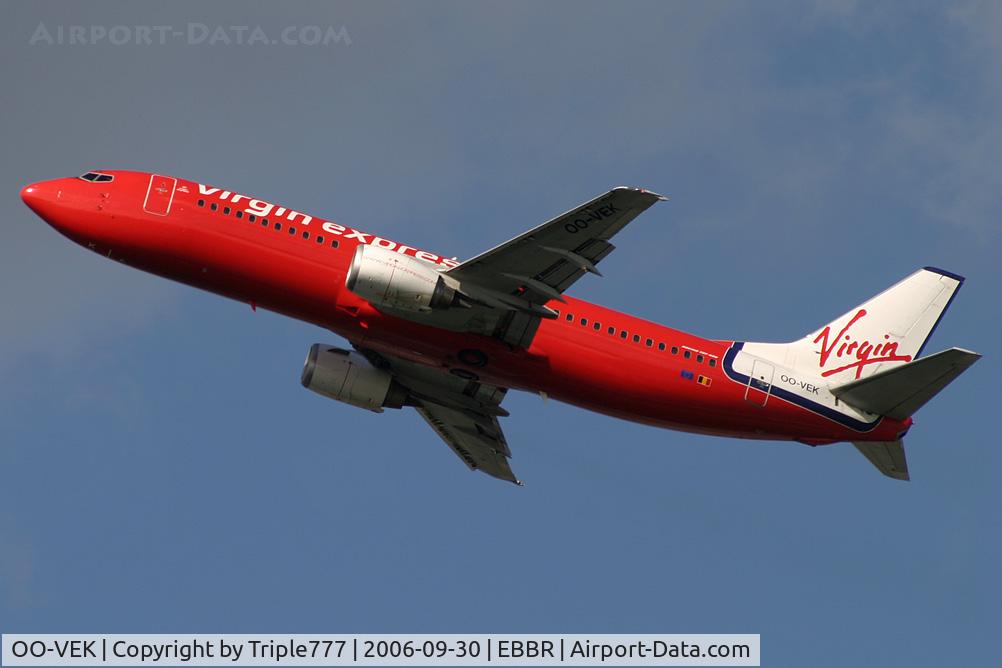 OO-VEK, 1989 Boeing 737-405 C/N 24270, Boeing 737-400 Virgin Express