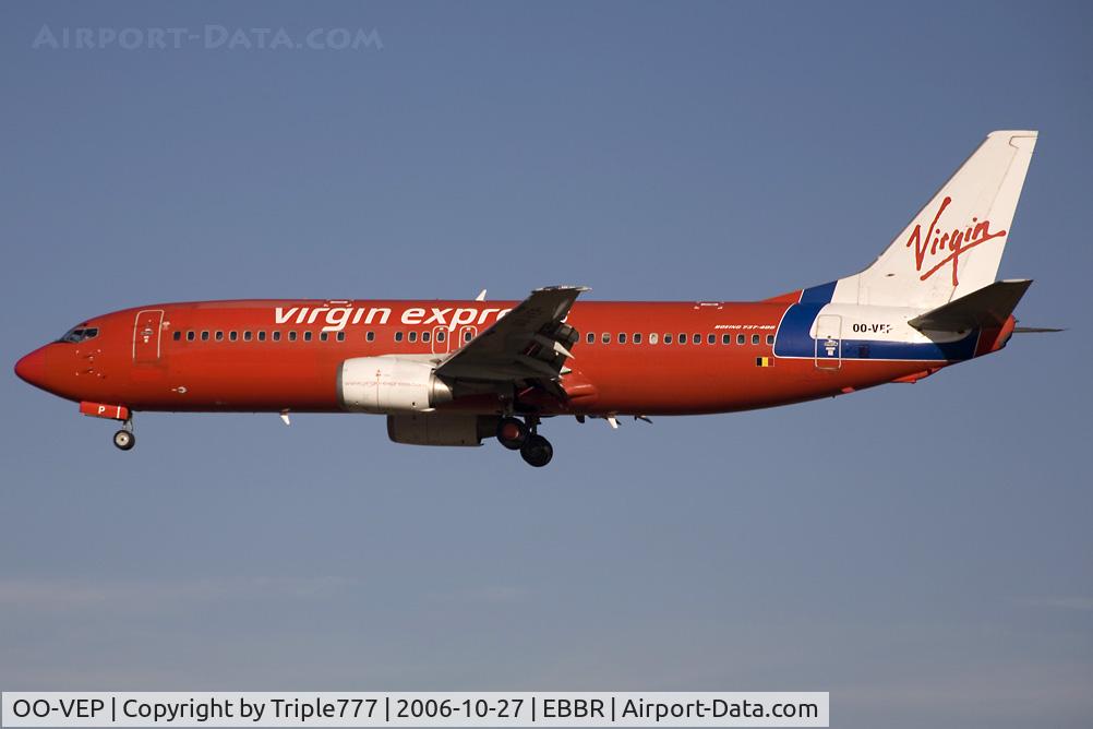 OO-VEP, 1996 Boeing 737-43Q C/N 28489, Boeing 737-400 Virgin Express