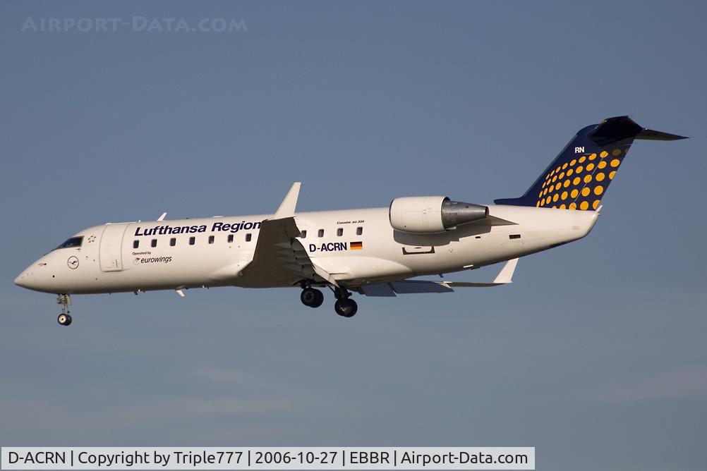 D-ACRN, 2001 Canadair CRJ-200LR (CL-600-2B19) C/N 7486, Canadair RJ-200ER Lufthansa Regional