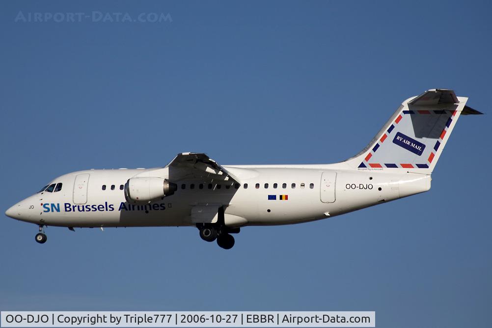 OO-DJO, 1995 British Aerospace Avro 146-RJ85 C/N E.2279, BAe146 SN Brussels Airlines